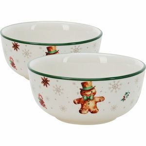 Súprava 2 porcelánových misiek Gingerbread 500 ml 14 cm vyobraziť