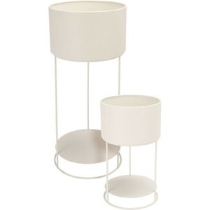 Súprava kovových stojanov na kvety Navelli biela, 2 ks vyobraziť