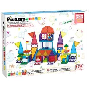 PicassoTiles magnetická stavebnica 333 ks stavebné bloky set vyobraziť