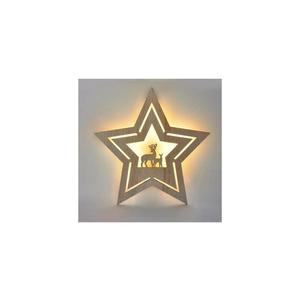 LED nástěnná dekorace vánoční hvězda 24x LED 2x AA 1V261 vyobraziť
