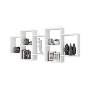 MIRJAN 24 Nástenná polica TRIO 65x161 cm biela vyobraziť