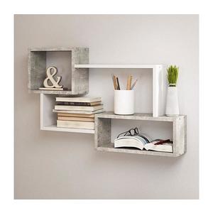 MIRJAN 24 Nástenná polica TRIO 54x87 cm šedá/biela vyobraziť