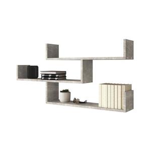 MIRJAN 24 Nástenná polica TRIO 55x119 cm šedá vyobraziť