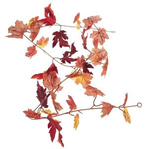 Jesenná girlanda z umelých javorových listov, 175 cm vyobraziť