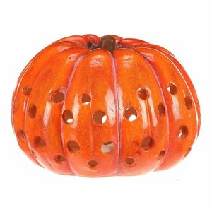 Veľká jesenná LED dekorácia Tekvica s otvormi, 33 x 33 x 21 cm, magnézium vyobraziť