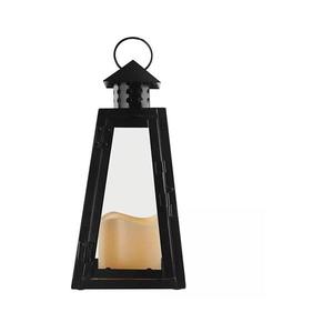 1 LED lampáš čierna hranatá, 26, 5 cm, 3x AAA, vnútorné, vintage (DCLV18) vyobraziť