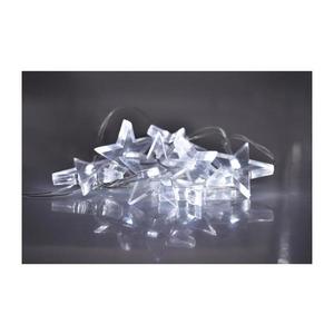 1V52-W LED vianočný reťaz hviezdy 1, 5m 10x LED 2x AA biele svetlo vyobraziť