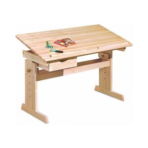 Rastúci písací stôl Halmar Julia 109x63x55 cm borovica vyobraziť