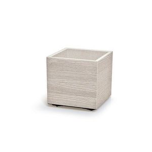 Kvetináč MADERA SQUARE ECO WOOD 38, 5 cm, biela ECO, L vyobraziť