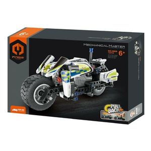 Stavebnica iM.MASTER policajná motorka na spätné natiahnutie, 193 dielikov vyobraziť