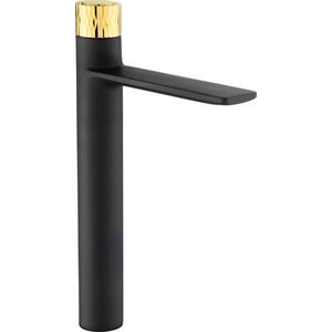 MEXEN - Zero + umývadlová batéria vysoká čierna / gold 71610-75 vyobraziť