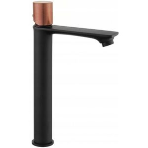 MEXEN/S - Royo One umývadlová batéria vysoká, čierna / ružová zlato 72211-76 vyobraziť