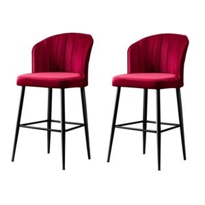 Súprava barových stoličiek Rubi Claret Red, 2 ks, 2 ks vyobraziť