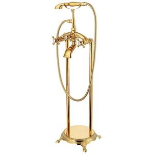 MEXEN - Retro volněstojící vaňová batéria zlato 75933-50 vyobraziť