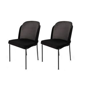 Súprava jedálenských stoličiek Dore Grey and Black, 2 ks vyobraziť