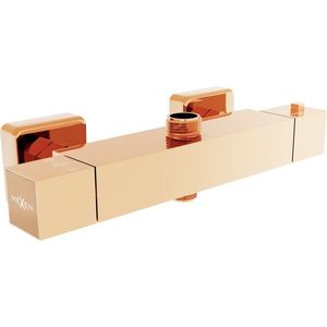 MEXEN - Cube termostatická sprchová batéria ružové zlato 77250-60 vyobraziť