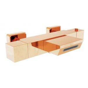 MEXEN - Termostatická vaňová batéria Cube, ružové zlato 77360-60 vyobraziť