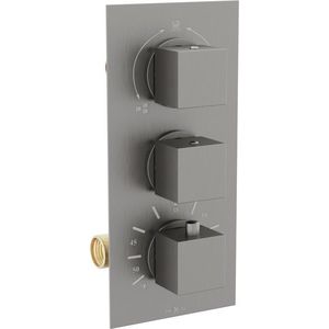 MEXEN - Cube termostatická batérie sprcha / vaňa 3-output grafit 77503-66 vyobraziť