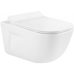 MEXEN/S - MARGO závesná WC misa vrátane sedátka s slow-slim, duroplast, biela 30420800 vyobraziť