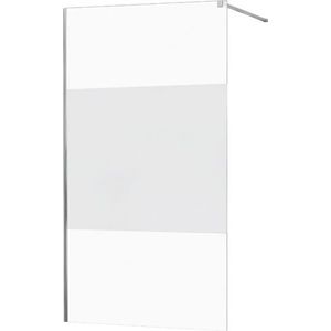 MEXEN/S - KIOTO Sprchová zástena WALK-IN 070x200 cm 8 mm, chróm, Transparent / matné sklo 800-070-101-01-35 vyobraziť