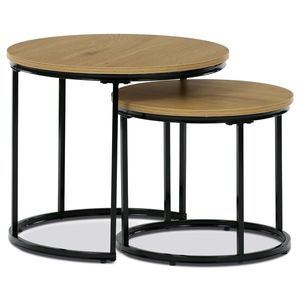 Súprava odkladacích stolkov, divoký dub, 2 ks vyobraziť