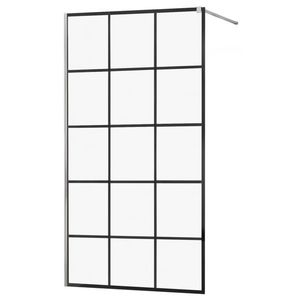 MEXEN/S - KIOTO Sprchová zástena WALK-IN 120x200 cm 8 mm, chróm, čierny vzor 1 800-120-101-01-77 vyobraziť