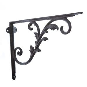 Liatinová konzola pod poličku Mensola čierna, 20 x 27 cm vyobraziť