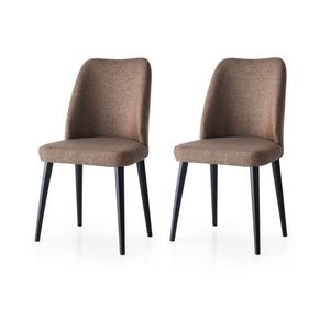 Súprava jedálenských stoličiek Luna Brown and Black, 2 ks vyobraziť