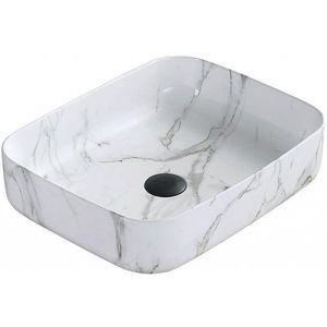 MEXEN - Carla umývadlo na dosku 50x39 cm biela kameň 21555092 vyobraziť