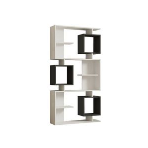 Knižnica Icardi Anthracite and White vyobraziť