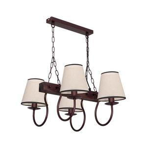 Luster na reťazi CARIN 4xE14/60W/230V tmavá 8694 vyobraziť