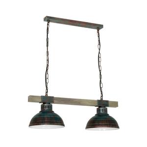 Luster na reťazi HAKON 2xE27/60W/230V patina 9057 vyobraziť