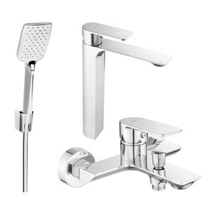 MEXEN/S - Alexset R62 Set umývadlové a vaňové batérie s príslušenstvom, chróm 71213R62-00 vyobraziť