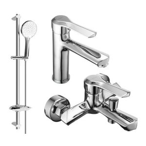 MEXEN/S - Saber DB74 Set umývadlové a vaňové batérie s príslušenstvom, chróm 72103DB74-00 vyobraziť