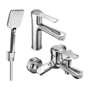 MEXEN/S - Saber R62 Set umývadlové a vaňové batérie s príslušenstvom, chróm 72103R62-00 vyobraziť