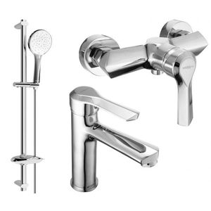 MEXEN/S - Saber DB74 Set umývadlové a sprchové batérie s príslušenstvom, chróm 72104DB74-00 vyobraziť