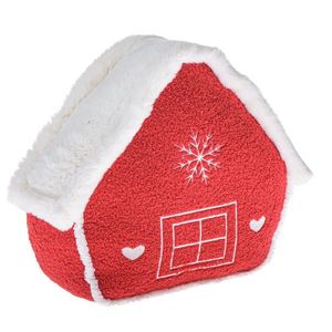 Vianočná dekorácia Textilná chalúpka červená, 26 x 30 x 10 cm vyobraziť