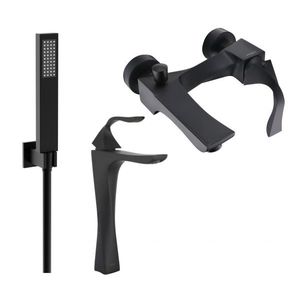 MEXEN/S - Estrella R02 Set umývadlové a vaňové batérie s príslušenstvom, čierna 72313R02-70 vyobraziť