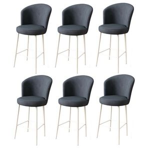 Súprava barových stoličiek Fora Anthracite and White, 6 ks, 6 ks vyobraziť