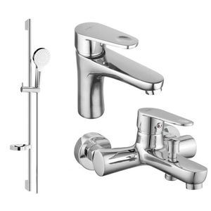 MEXEN/S - Kama DS05 Set umývadlové a vaňové batérie s príslušenstvom, chróm 72503DS05-00 vyobraziť