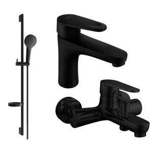 MEXEN/S - Kama DS05 Set umývadlové a vaňové batérie s príslušenstvom, čierna 72503DS05-70 vyobraziť