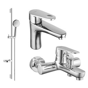 MEXEN/S - Kama DS75 Set umývadlové a vaňové batérie s príslušenstvom, chróm 72503DS75-00 vyobraziť