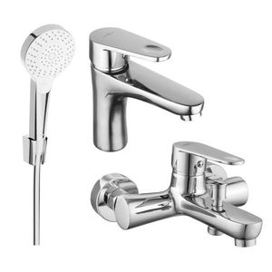 MEXEN/S - Kama R05 Set umývadlové a vaňové batérie s príslušenstvom, chróm 72503R05-00 vyobraziť