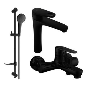 MEXEN/S - Kama DF05 Set umývadlovej a vaňovej batérie s príslušenstvom, čierna 72513DF05-70 vyobraziť