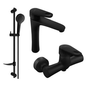 MEXEN/S - Kama DF05 Set umývadlovej a sprchovej batérie s príslušenstvom, čierna 72514DF05-70 vyobraziť