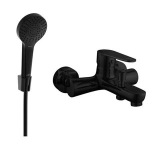 MEXEN/S - R05 Kama vaňová batéria so sprchou set, čierna 7253R05-70 vyobraziť