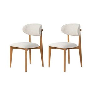 Súprava jedálenských stoličiek Lionte White and Dark Oak, 2 ks vyobraziť