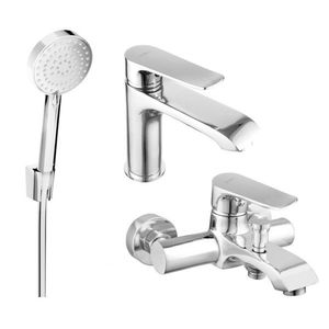 MEXEN/S - Pecos R75 Set umývadlové a vaňové batérie s príslušenstvom, chróm 72703R75-00 vyobraziť