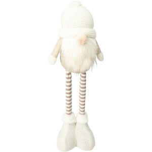 Stojaci vianočný škriatok Dorin, teleskopické nohy, 13x9, 5x48cm, krémová vyobraziť
