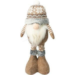 Stojaci vianočný škriatok Damin, teleskopické nohy, 13x9, 5x48cm, sivá vyobraziť